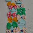 Fabric Bows Decorative Bow Clips 8 Pack
