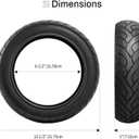 12.5x3.0 Replacement Tire and Inner Tubes, 12 1/2 x 3.0 Scooter Tire with Thick WEAR-Resistant Design, 12-1/2"x3.0" Fit for Currie & Schwinn Scooters