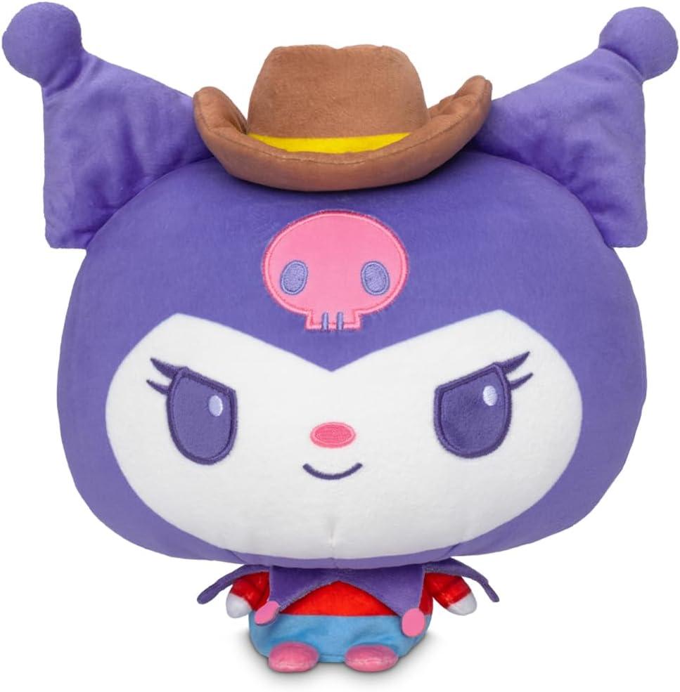 TeeTurtle Cloudheads Cowgirl Kuromi Plush - 8-Inch Amazon Exclusive Official Sanrio Stuffed Animal with Embroidered Details - Soft Cuddly Plush Toys for Kids, Teens, and Adults