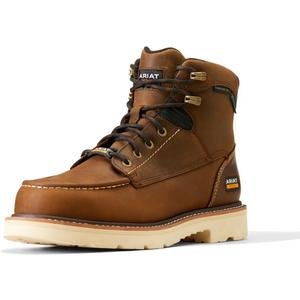 Ariat Men's Rebar Lift 6" Waterproof Composite Toe Work Boot (Brown) 9.5