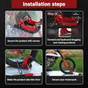 Electric Dirt Bike Wheel Chock MotorcycleTrailer Stand 1800 lb Universal for 8"-21" Ebike for CRF TTR KLX 110 PW CRF KX 50 85 Surron Sur ron Light Bee S/X LBX X260 TTR 125 90 230 Adjustable