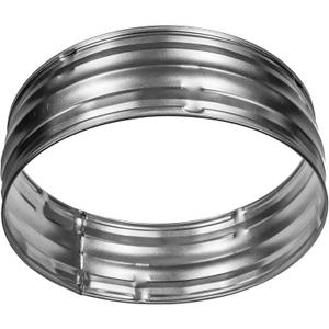 Galvanized Steel 12 Inch Dryer Vent Coupler - Metal Pipe Connection Without Gaskets - 12 Inch Couplings for Ducts