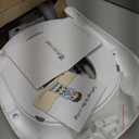 Forbena Potty Training Toilet Seat with Step Stool Ladder, Toddler Kids Potty Seat for Boys Girls, Non Slip Foldable Toilet Training Seat with Soft Cushion, Comfortable Handles (White-Grey)