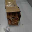 CHICOLOGY Cordless Bamboo Roman Shade, Woven Wood, Squirrel 31"x48"
