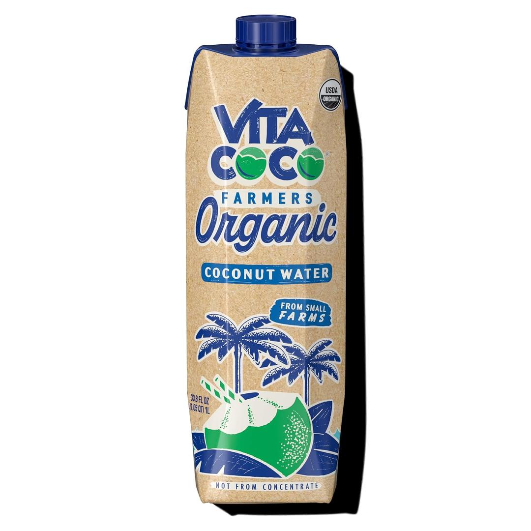 Vita Coco Farmers Organic Coconut Water, 33.8 Oz