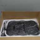 Vibration Plate Exercise Machine, 130 Levels Full Body Workout Vibrating Plate for Lymphatic Drainage Weight Loss, 450 Lbs Capacity Shake Platform with Resistance Bands Bluetooth for Women Men (Black)