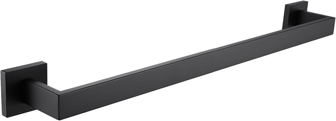 20 Inche Black Towel Bars for Bathroom Wall Mounted, Matte Black Bath Towel Racks Stainless Steel Total-22 Towel Rails for Kitchen Cabinet Towel Holder Towel Hanger Towel Rods, A8804MB-5P1