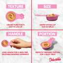 Delectables Lickable Spoon Handheld Wet Cat Treats Made with Real Chicken, Quick & Easy Creamy Puree, Mess Free, Grain-Free, No Added Fillers, No by-Products, No Added Preservatives, Chicken 32ct (EXP 07/16/27)