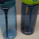 Contigo Kids 20oz 2-Pack Aubrey Water Bottles with Cleanable Silicone Straw Spill-Proof Lid Dishwasher Safe Blue Raspberry/Cool Lime & Blueberry/Juniper BPA-free