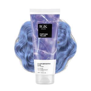 IGK Fortune Teller | Soft Lavender Hair Gloss + Color Depositing Mask | Boost Shine, Enhance Lavender Tones, Refresh Color | Semi Permanent Conditioning Treatment | Vegan | 6 oz