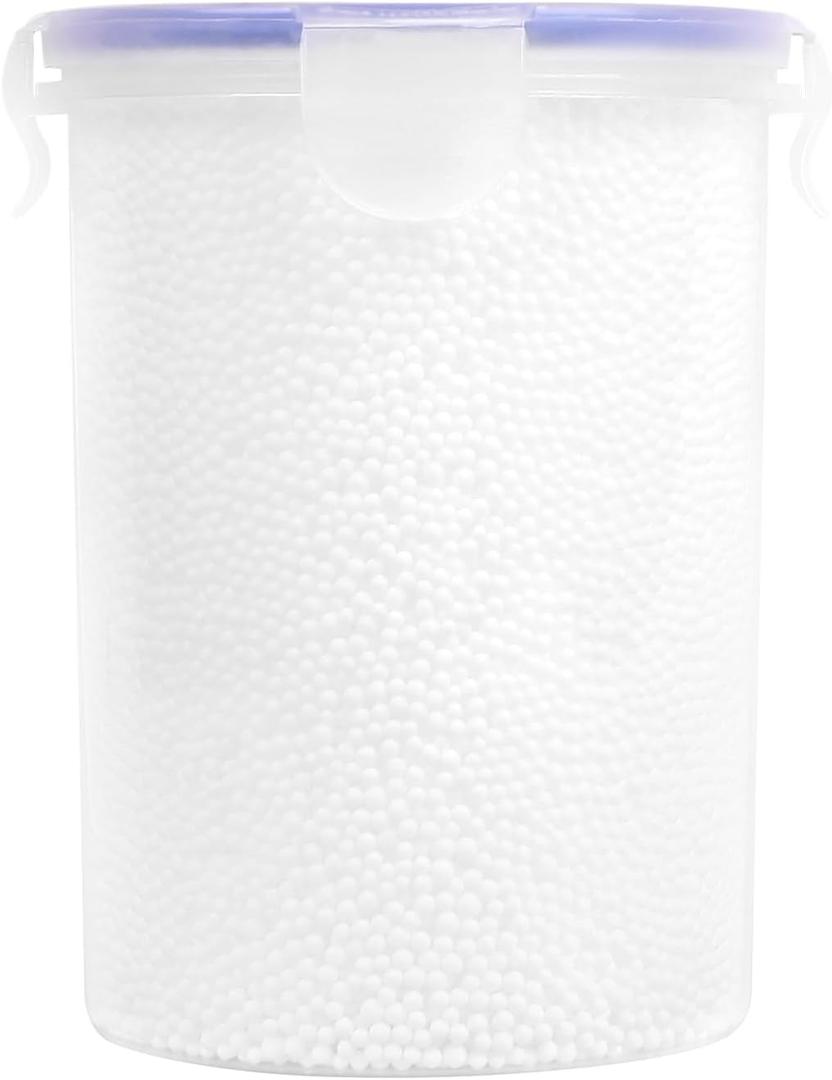 DECORA 80000 Pieces Mini Foam Balls for DIY and Slime Supplies White Foam Beads 2-3mm for Art Homemade Slime, Wedding and Party Decorations