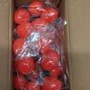 Set of 3 Artificial Cherry Tomatoes Fake Vegetables for Salad Festival Home Kitchen Cabinet Decoration Red