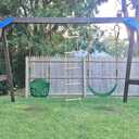 Dolibest Toddler Swing Set Accessories High Back Full Bucket Swing Seats w/Adjustable Rope and 4 Locking Carabiners, Cute Elephant Shape Design 600LB Capacity (2 Pack)