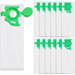 12 Pack 7029AM Vacuum Bags for Sebo Felix & Dart Series Upright Vacuum Cleaners, HEPA Dust Filter Bags