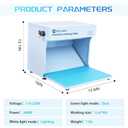 Laminar Flow Hood HEPA Filter Flow Hood Mycology HEPA Air filtration Fan Unit for Mushroom Mycology & Phone LCD Repair Laboratory Tissue Culture
