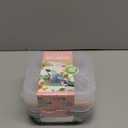 4 Pack Snack Containers, Divided Bento Snack Box, 4 Compartments Reusable Meal Prep Lunch Containers for Kids Adults, Food Storage Containers for School Work Travel