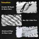 Temushom 83" Folding Truck Ramps, 1000 Lbs Capacity Heavy Duty Loading Ramps for Lawn Mower, Portable Anti-Slip Steel Loading Ramps for Pickup Trucks, ATV, UTV, Motorcycle, Trailer, Dirt Bike, 2-Pack