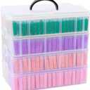 VTG Diamond Painting Storage Containers with 320 Grids Diamond Art Storage Bead Organizer Painting Accessories DIY Jewelry Craft