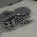Waydress 2 Rolls/20 Yards Black and White Checkered Ribbon Harlequin Check 2.5 inch Width Wired Edge Gingham Buffalo Ribbon Racing Car Decor for Christmas Fall Tree Wrapping DIY Craft(1.5 Inch Wide)