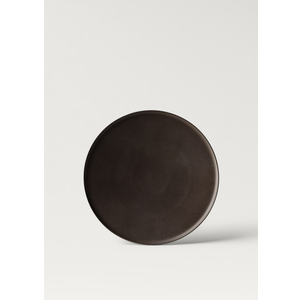 Matte brown dinner plate