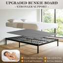 Premium Bunkie Board Queen Size (60" x 80") – High Density Mattress Support, Helps Reduce Sagging, Low Profile, Non-Slip, Moisture-Resistant, for Platform & Slatted Bed Frames