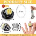 Highergo 10 Pcs Basketball Softball Baseball MVP Dancer Champion Trophy Ring with Display Stand Star Football Soccer Volleyball Golf Cheerleading Bowling Track Field