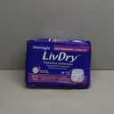 LivDry XL Overnight Adult Diapers for Women and Men, Incontinence Underwear, X-Large, 12-Pack (X-Large (12 Count))