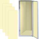 4 Pcs 36 x 12 Inches School Locker Magnetic Wallpaper Removable Locker Accessories Decor Wall Magnetic Sticker Trimmable Easy Install for Student School University Office(Milky White)