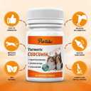 Turmeric Curcumin for Dogs  Hip & Joint Support, Heart & Immune Health Supplement, Immune System Booster, Joint Care for All Breeds & Ages, 60 Chewable Tablets
