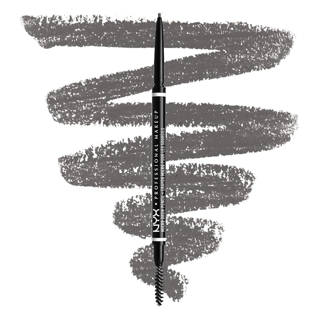 NYX PROFESSIONAL MAKEUP Micro Brow Pencil, Precise Eyebrow Pencil - Grey (7.5 Grey)