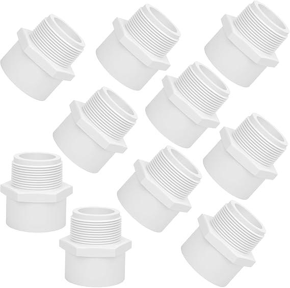 Lswteiz 10Pack 1/2" Female Thread 90 Degree PVC Elbow Pipe Fitting (Socket x Female Pipe Thread) SCH40 PVC Hose Adapter Elbow with 1/2-Inch Female Hose Thread
