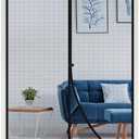 Yotache Removable Magnetic Screen Door Fits Door Size 32 x 96, Screen Size 34" x 97" Reinforced Fiberglass Mesh for Back Door (Black)