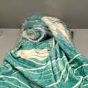 Ocean Wave Throw Blanket for Girls Boys Kids Adults, 50x60 in, Cozy Flannel Blanket for Bedroom, Camping, Couch, Room Decor, Fuzzy Warm Soft Gifts