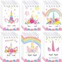 Sabary 24 Pcs Mini Unicorn Notepads Small Notebooks Spiral Journal Notepads School Classroom Rewards Supplies Unicorn Party Favors Gift Bags Piata Fillers for Girls Kids Birthday Party Goody Bags