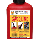MIDWEST CAN 1 GALLON GASOLINE CAN, MISSING QUICK FLOW SPOUT AND CAP