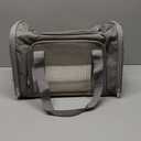 Henkelion Cat Carriers Dog Carrier Pet Carrier For Small / Medium Cats Dogs Puppies (Up To 15lbs), TSA Airline Approved Small Dog Carrier Soft Sided, Collapsible Waterproof Travel Puppy Carrier - Grey (17.0"L x 11.0"W x 11.0"H)