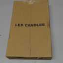 GenSwin Christmas Tree Flameless Taper Candles Flickering with Remote Timer, Real Wax LED Battery Operated Candles Warm 3D Wick Christmas Home Wedding Decor(Green, 0.78 X 9.64 Inch)