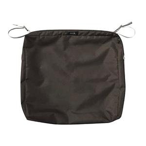 Classic Accessories Ravenna Water-Resistant Patio Lounge Chair/Loveseat Back Cushion Cover, 21 x 20 x 4 Inch, Espresso