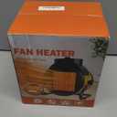 Buyplus Electric Space Heater - Outdoor Heater with Super Long Cord, Overheat Protection, Heaters Heat Up in 2 Seconds, 3 Modes, Small Fan Heater Tent Ceramic Space Heater for Patio, Amber