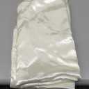 TURSTIN 1 Pack Ivory Satin Tablecloth 102 x 58 Inch Overlay Satin Table Cover Rectangle Bright Silk Tablecloth Smooth Fabric Table Decoration for Wedding Banquet Party Events