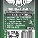 Mayday Games 7077 Clear Premium Card Sleeves 63.5x88 mm (4x50 Pack, 200 sleeves)