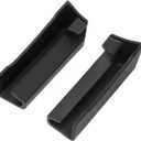 Qizm 2Pcs Rainwater Diversion Channel Fit for Jeep Wrangler JT 2020- Fit for JL 2018-2022 Upgraded Black Drainage Extensions Exterior Accessor