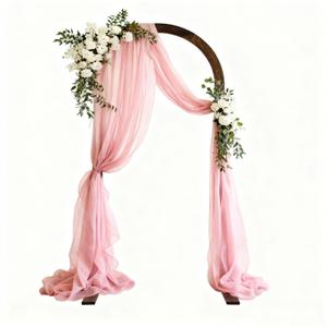 HeyMate 6.98FT Wood Arch, Wooden Wedding Arches for Ceremony, Wooden Arch Backdrop Stand for Proposal Wedding Party Scene, Birthday Party, Bridal Shower, Garden, Outdoor, Rustic Decorations