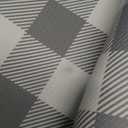 Long Kitchen Runner Rug - Cushioned Anti-Fatigue Floor Mat 17.3x94 Inches, Grey White Buffalo Plaid, Waterproof Non-Slip Comfort Mat for Kitchen, Office, Laundry Room