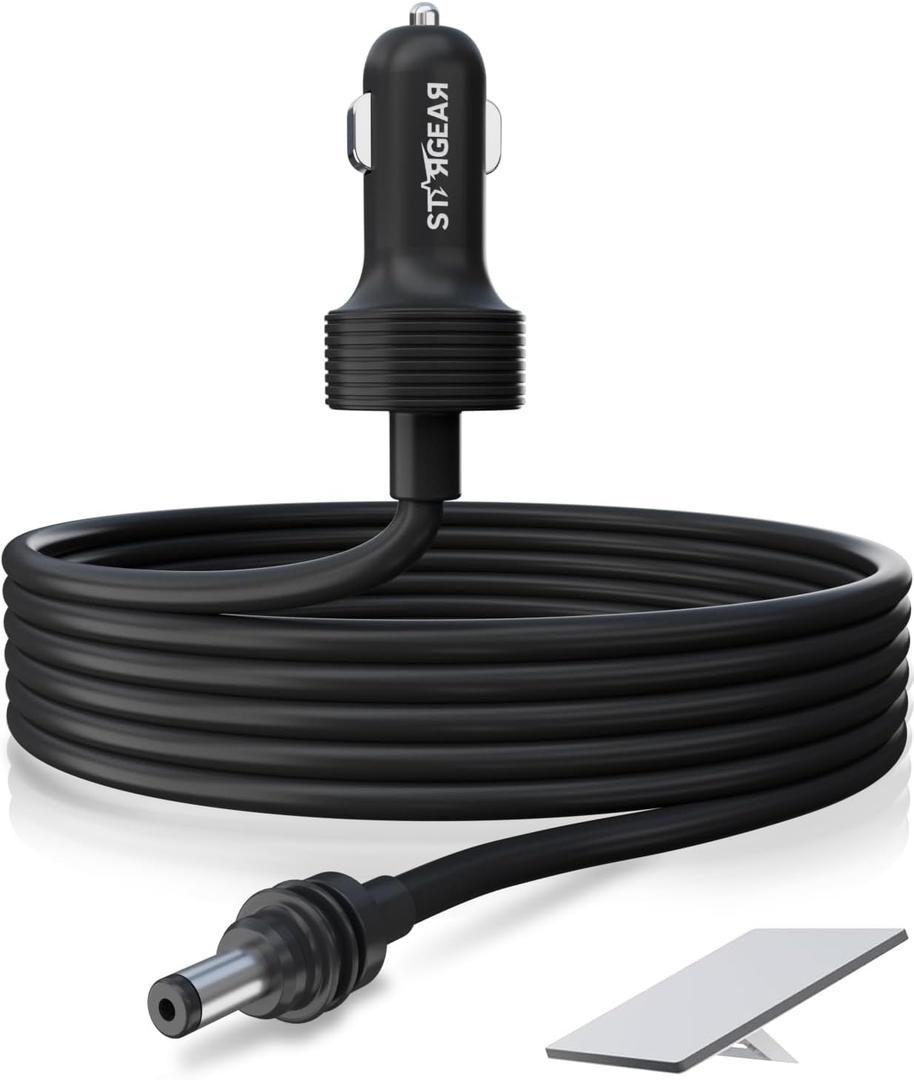 Starlink Mini Cable 12V Power Cable 3M/10FT, Starlink Mini Accessories 16AWG Cigarette Lighter to DC Cord, 12V-48V Car Charger Car Adapter