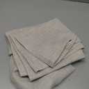 YoungsTex 36 Inch Length Linen Cafe Curtains for Small Windows, Farmhouse Kitchen Drapes Light Filtering with Rod Pocket Back Tab Semi Sheer for Bathroom Window, 2 Panels, 42 X 36 Inch