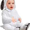 Rubies baby-boys Peanuts Snoopy Costume Jumpsuit, Hat, and Booties (12-18 Months, White)