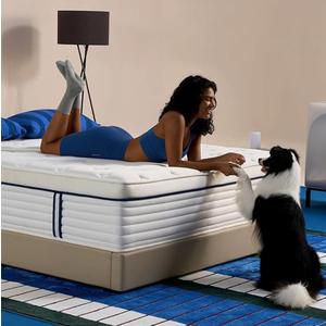 12 Inch Queen Size Mattress, Hybrid Mattress in a Box, Cooling Gel Memory Foam and Individual Pocket Springs for Pressure Relief, CertiPUR-US Certified, Medium Firm Feel