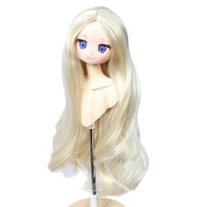 Just 1pc Wig fit for 8-9 inch Head Dolls Long Curly1/3 BJD Wigs MSD DOD Pullip Dollfie Hair (Curly Light Blonde)