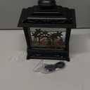 Eldnacele Musical Snow Globe Lantern with Timer, Lighted USB/Battery Operated Swirling Singing Water Glittering Lantern, Snow Globes for Adults and Kids Christmas Decoration- Nativity (2-nativity Black)